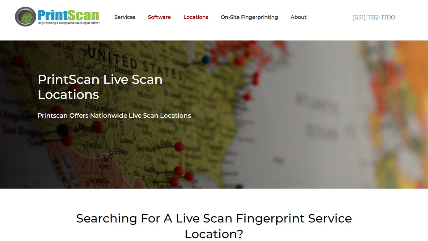 PrintScan Live Scan Locations